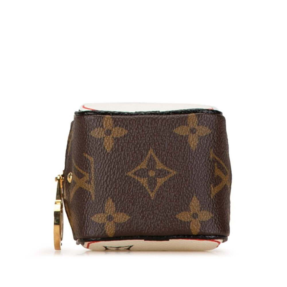 LOUIS VUITTON Authentic Brown Monogram Leather Pouch - Picture 5 of 12